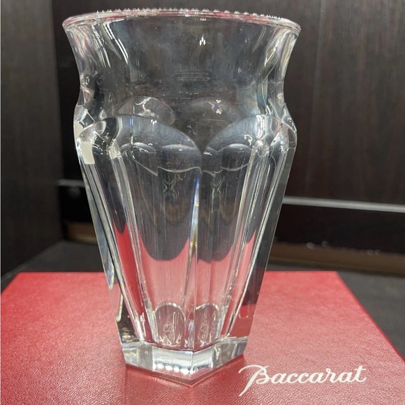 Vintage Handmade 5 1/8" Baccarat Crystal Nelly Vase Acid Etched w/ Original Box - Picture 4 of 15